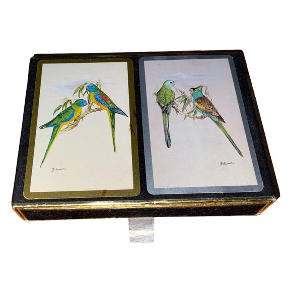 Vintage Congress Bird-Themed Playing Cards Set In Box - Picture 3 of 8
